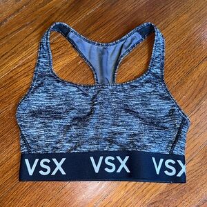 ⭐️ 3/$15 Victoria’s Secret VSX Sport Spandex Workout Sports Bra Gray Small